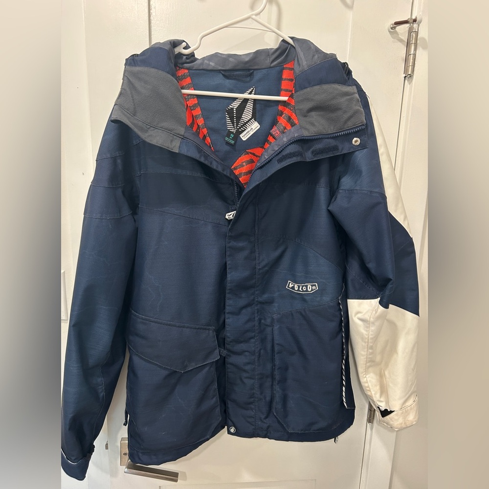 Volcom Men’s Accelerate Ski Shell Jacket Blue/Whi… - image 1
